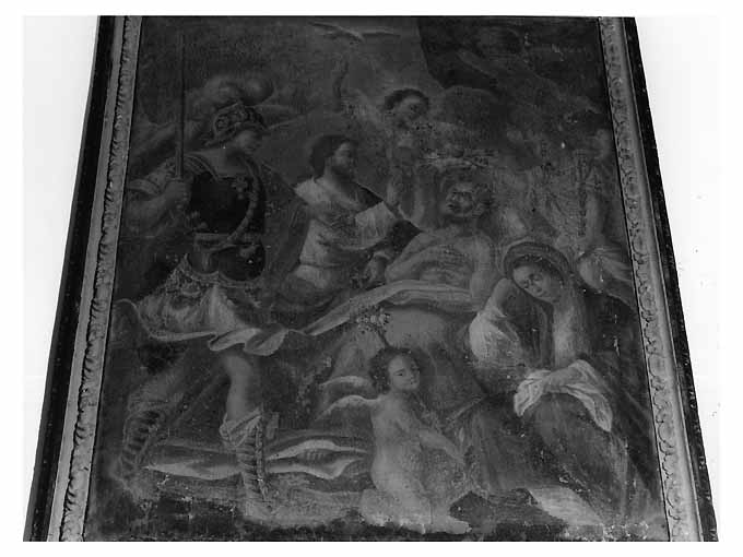 Transito di San Giuseppe e san Michele arcangelo (dipinto) - ambito salentino (seconda metà sec. XVII)