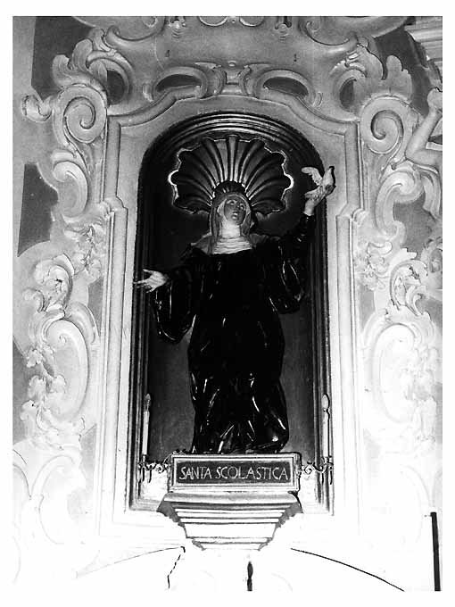 Santa Scolastica (statua) - ambito napoletano (sec. XVIII)