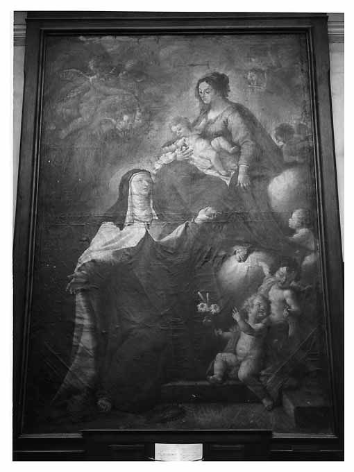 visione di Santa Maddalena dei Pazzi (dipinto) di De Matteis Paolo (sec. XVIII)