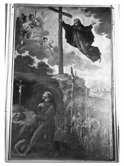 San Francesco e san Pietro d'Alcantara (dipinto) di Carella Francesco (sec. XIX)
