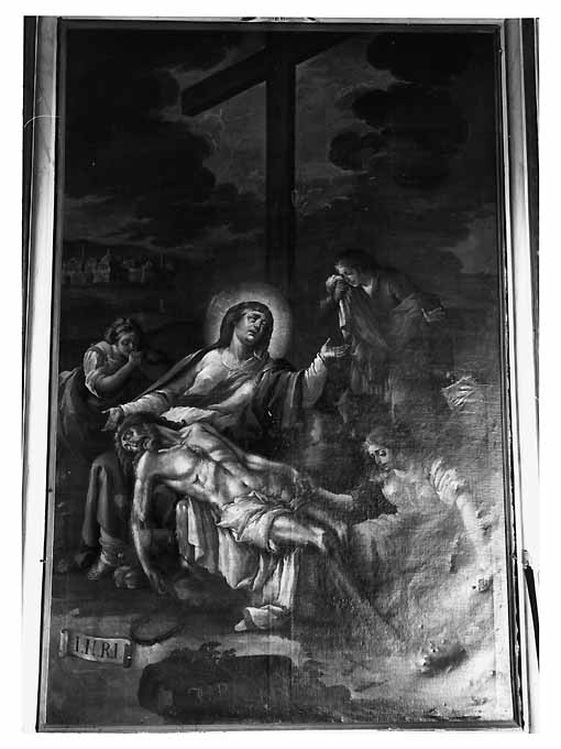 deposizione di Cristo dalla croce (dipinto) di Carella Francesco (sec. XIX)