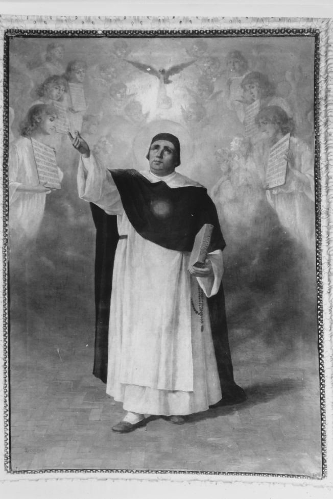 San Tommaso d'Aquino (dipinto, opera isolata) di Scorrano Luigi (sec. XX)