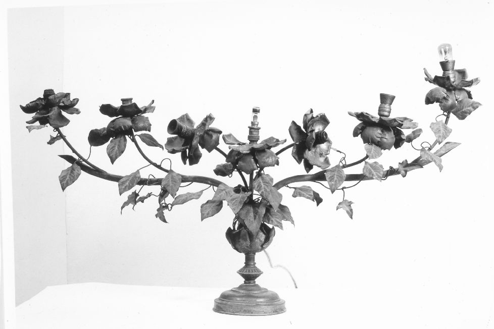 candelabro, opera isolata - produzione pugliese (seconda metà sec. XIX)