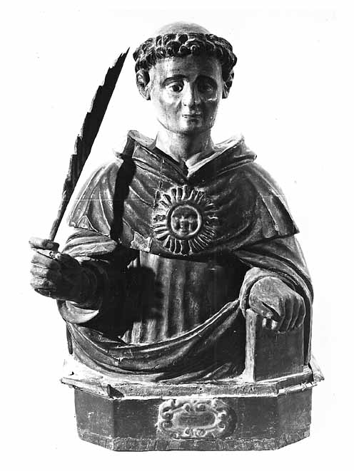 Santo martire (statua) - produzione pugliese (fine/inizio secc. XVI/ XVII)