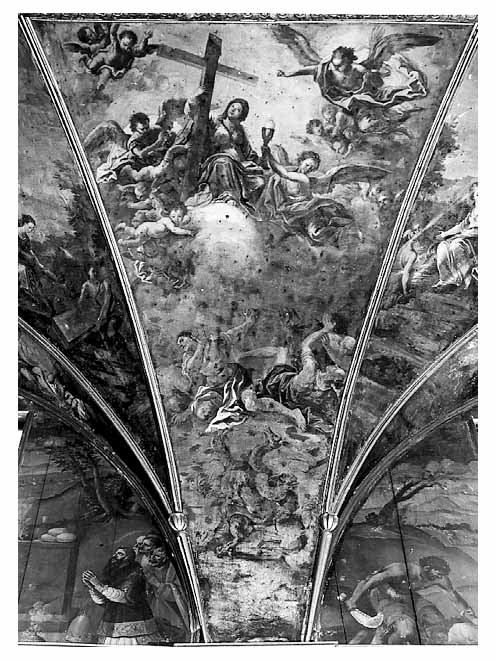 esaltazione della vera croce (dipinto) di Riccio Liborio (attribuito) (seconda metà sec. XVIII)
