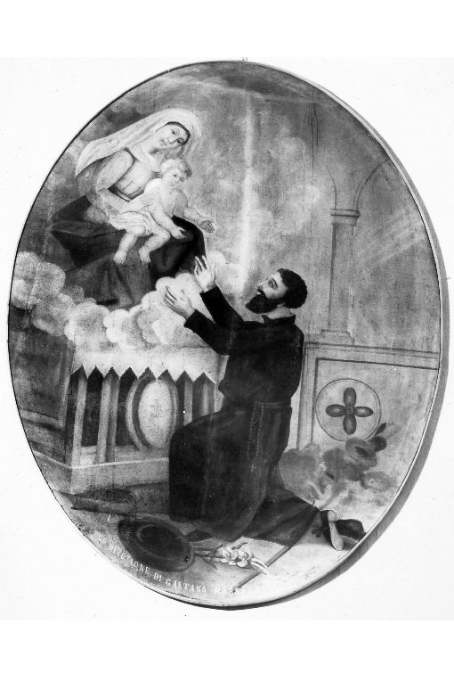 San Gaetano e la Madonna (dipinto) - ambito salentino (sec. XIX)