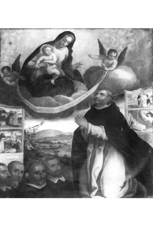 Madonna e San Domenico (dipinto) di Catalano Giovan Domenico (sec. XVII)