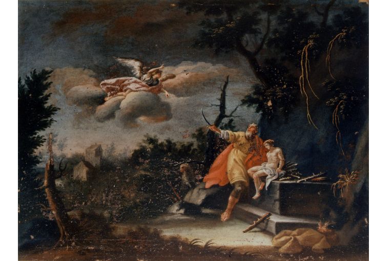 sacrificio di Isacco (dipinto) - ambito salentino (primo quarto sec. XVIII)