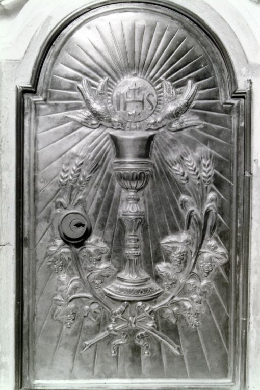 calice eucaristico (sportello di tabernacolo) - manifattura Italia meridionale (sec. XVII)