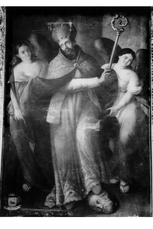 protettore di Lecce, Sant'Oronzo vescovo (dipinto) di Grassi Giovanni jr (sec. XIX)