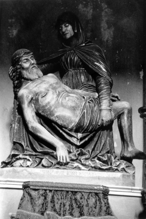 Pietà (gruppo scultoreo) di Stefano da Putignano (sec. XVI)