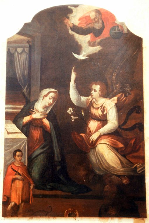 Annunciazione e Trinità con san Vito (dipinto) - ambito Italia meridionale (sec. XVII)