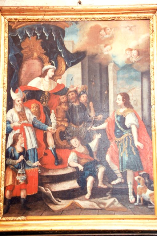 San Vito si rifiuta di adorare gli idoli (dipinto) - produzione pugliese (sec. XVIII)