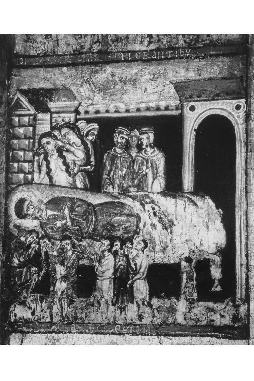 Morte di San Nicola Pellegrino (dipinto) - ambito Italia meridionale (fine/inizio secc. XIII/ XIV)