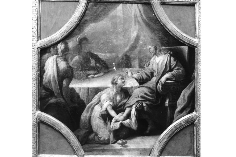 Cristo lava i piedi degli apostoli (dipinto, opera isolata) - ambito napoletano (seconda metà sec. XVIII)