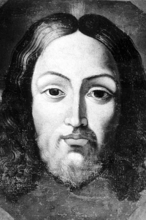 volto di Cristo (dipinto, opera isolata) - bottega pugliese (primo quarto sec. XX)