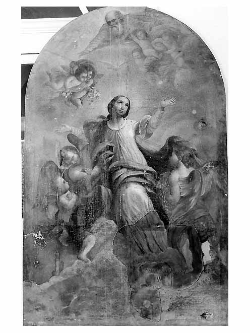 assunzione della Madonna (dipinto) di Vania Giuseppe (sec. XIX)