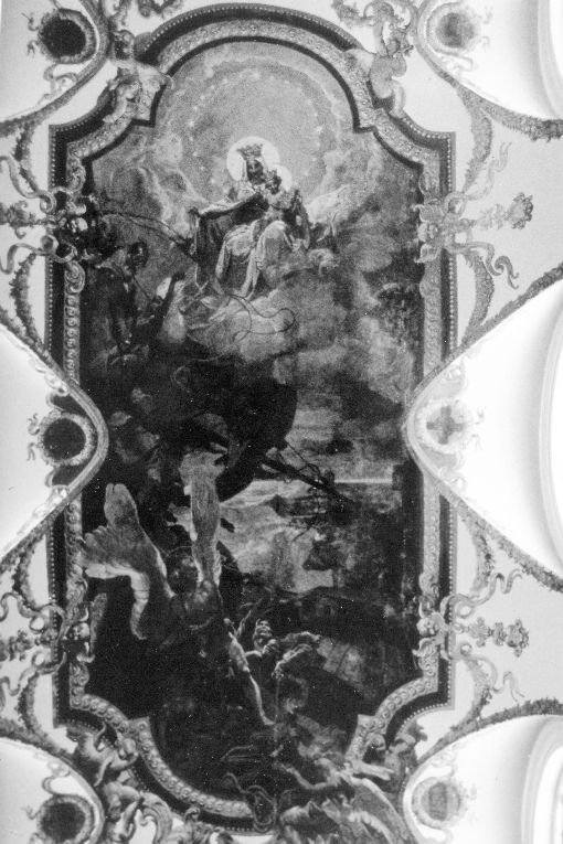 Madonna del Carmine appare a marinai in pericolo (dipinto) - ambito napoletano (prima metà sec. XVIII)