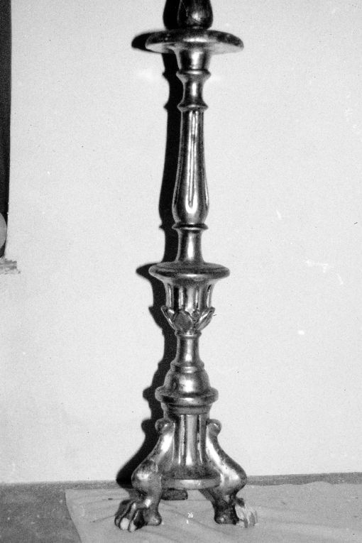 candeliere d'altare, coppia - produzione pugliese (primo quarto sec. XIX)