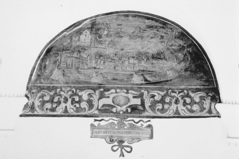 Antica veduta della città (dipinto) - ambito pugliese (sec. XVII)