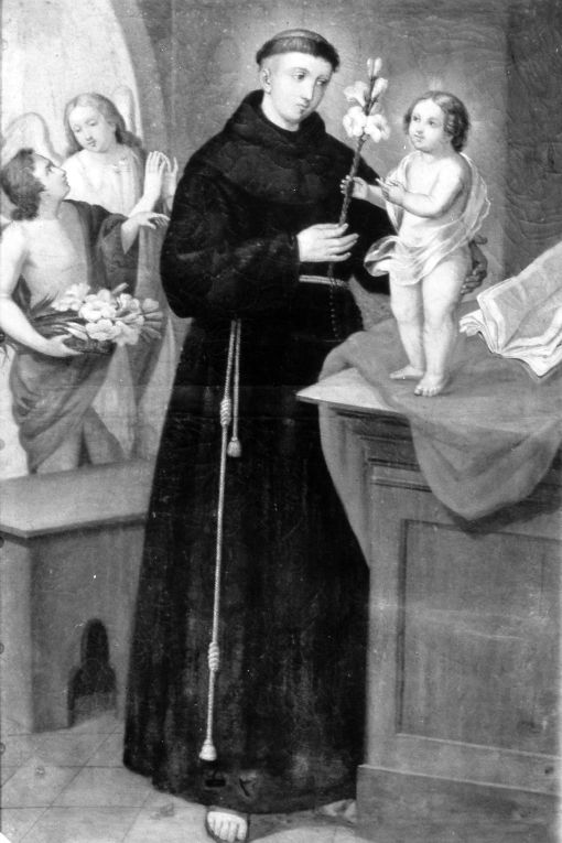 Sant'Antonio da Padova (dipinto) di Criscuolo Antonio (metà sec. XIX)