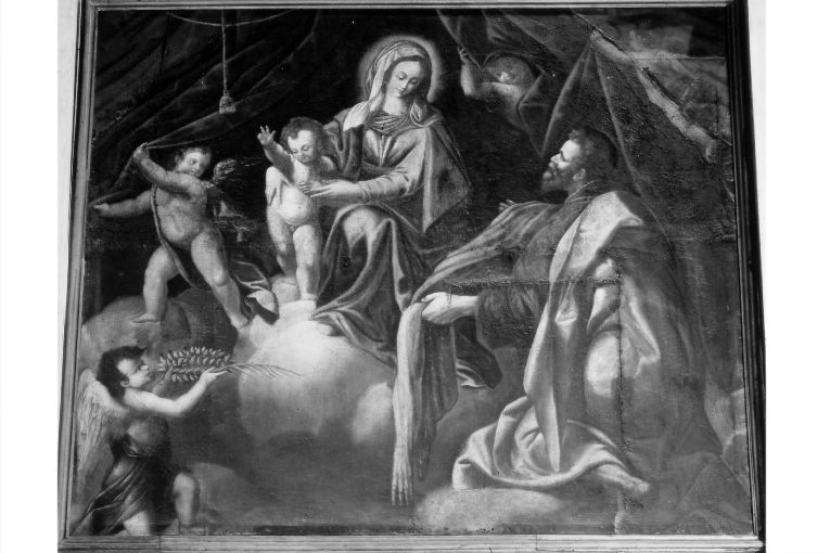 Madonna col Bambino e san Bartolomeo (dipinto) - ambito pugliese (seconda metà sec. XVII)