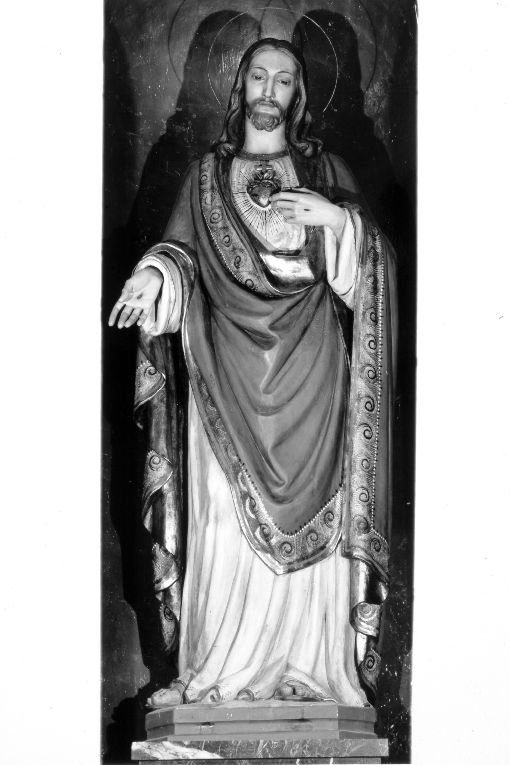 Sacro Cuore di Gesù (statua) di G. M. V (sec. XX)