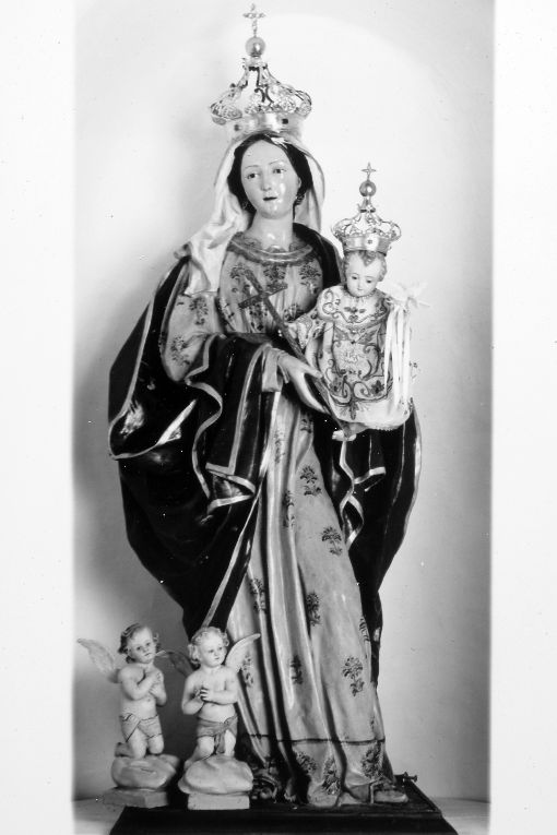 Madonna del Carmine, Madonna con Bambino (statua) - ambito salentino (sec. XVIII)