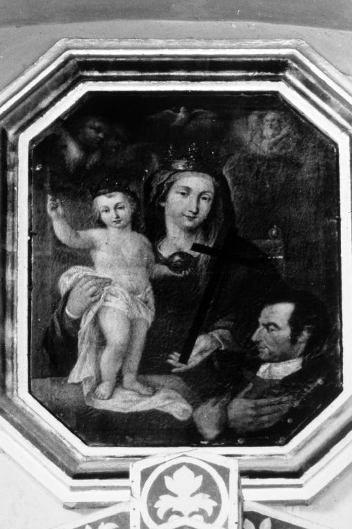 Madonna di Loreto e figura di committente (dipinto) - ambito pugliese (sec. XVIII)