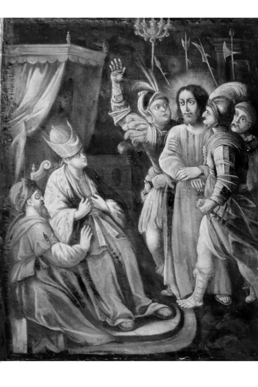 Cristo davanti a Caifa (dipinto) - ambito salentino (sec. XVIII)