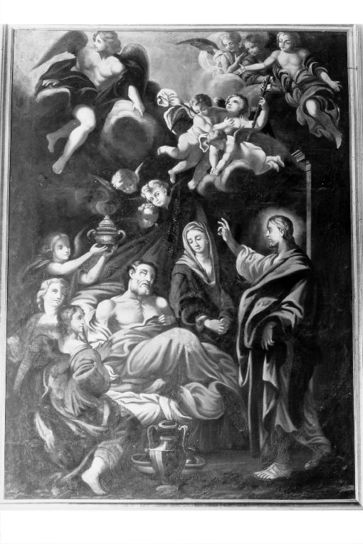 morte di San Giuseppe patriarca (dipinto) - ambito Italia meridionale (prima metà sec. XVIII)