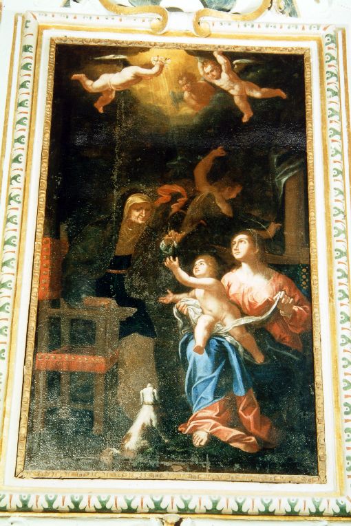 Madonna con Bambino e Sant'Anna (dipinto) - ambito Italia meridionale (seconda metà sec. XVII)