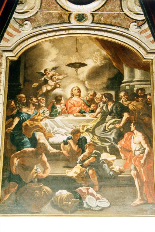 ultima cena (dipinto) di Palumbo Francesco (sec. XVIII)