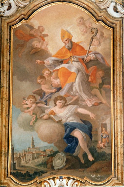 San Nicola di Bari (dipinto) di Salinas Raffaele (sec. XIX)