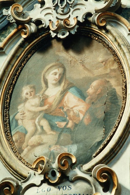 Madonna della Cintola con Sant'Agostino (dipinto) di Bardellino Pietro (sec. XVIII)