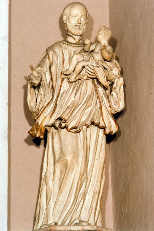 San Gaetano da Thiene e Gesù Bambino (statua) - ambito salentino (sec. XIX)
