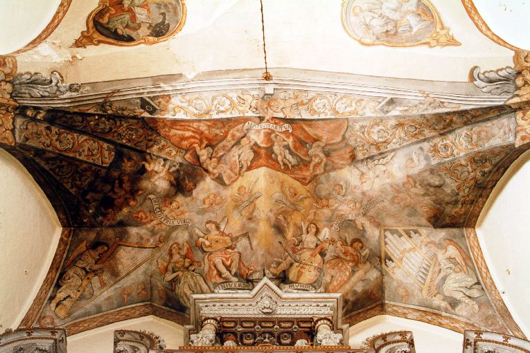 angeli musicanti (decorazione pittorica) - ambito salentino (sec. XVIII)