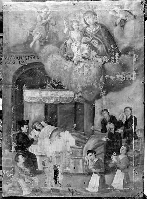 Madonna Incoronata risana V. Antonio Giannini (ex voto) - ambito pugliese (sec. XVIII)