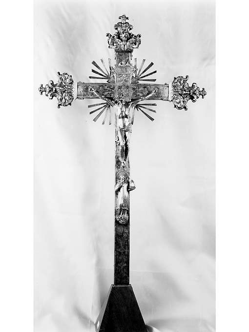 San Nicola di Myra benedicente (croce d'altare) - manifattura napoletana (sec. XVII)