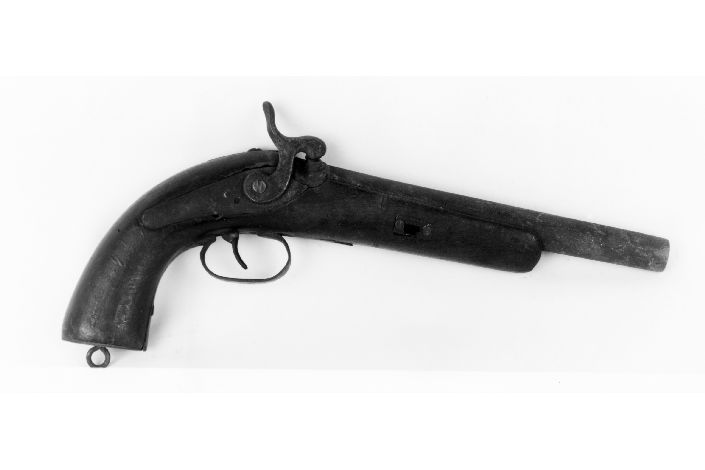 pistola a luminello, opera isolata - produzione italiana (?) (prima metà sec. XIX)