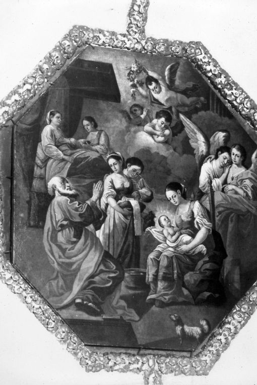 nascita di Maria Vergine (dipinto) di Lillo Saverio (sec. XVIII)