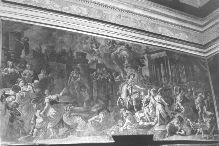 Eliodoro ruba i tesori dal Tempio (dipinto) di Lillo Saverio (sec. XVIII)