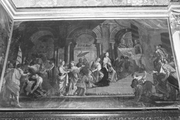 Salomone e la regina di Saba (dipinto) di Lillo Saverio (sec. XVIII)