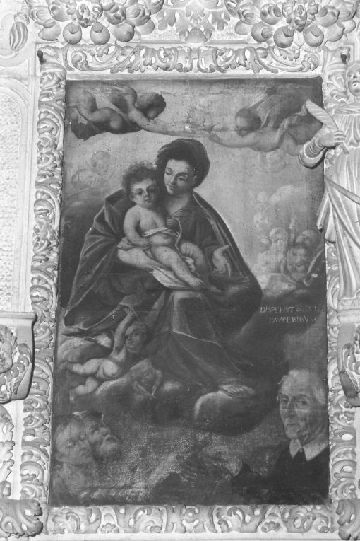 Madonna con Bambino e l'offerente don Aloisio Piccinni (dipinto) - ambito salentino (sec. XVIII)