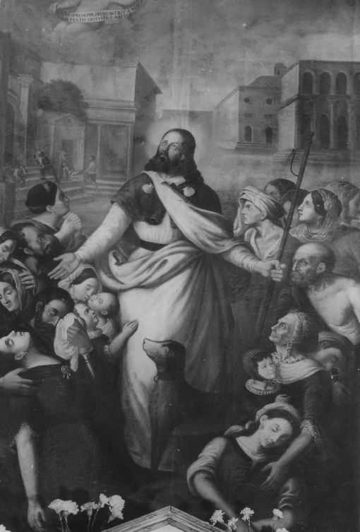 San Rocco (dipinto) di Grassi Giovanni jr (sec. XIX)
