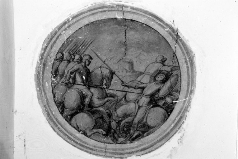 Scene di battaglia (dipinto, serie) - ambito romano (?) (fine/inizio secc. XVI/ XVII)