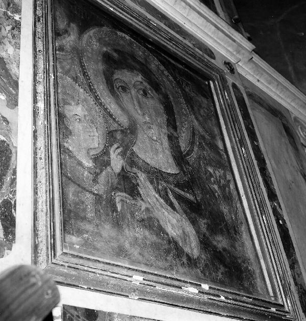 Maria SS. Della Porta, Madonna con Bambino e angeli (dipinto) - ambito Italia meridionale (sec. XIV)