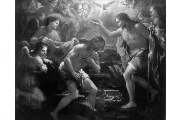battesimo di Cristo (dipinto) di De Matteis Paolo (attribuito) (fine sec. XVII)