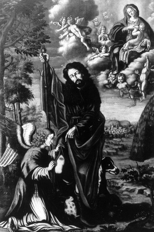 San Rocco e l'angelo (dipinto) - ambito Italia meridionale (sec. XVIII)