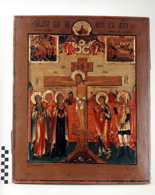 Crocifissione di Cristo (dipinto) - ambito russo (sec. XIX)